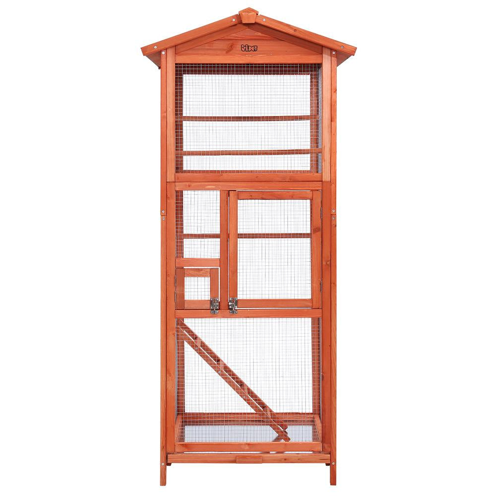 View of Momentous Living - Bird Cage Wooden Pet Cages Aviary Large Carrier ...