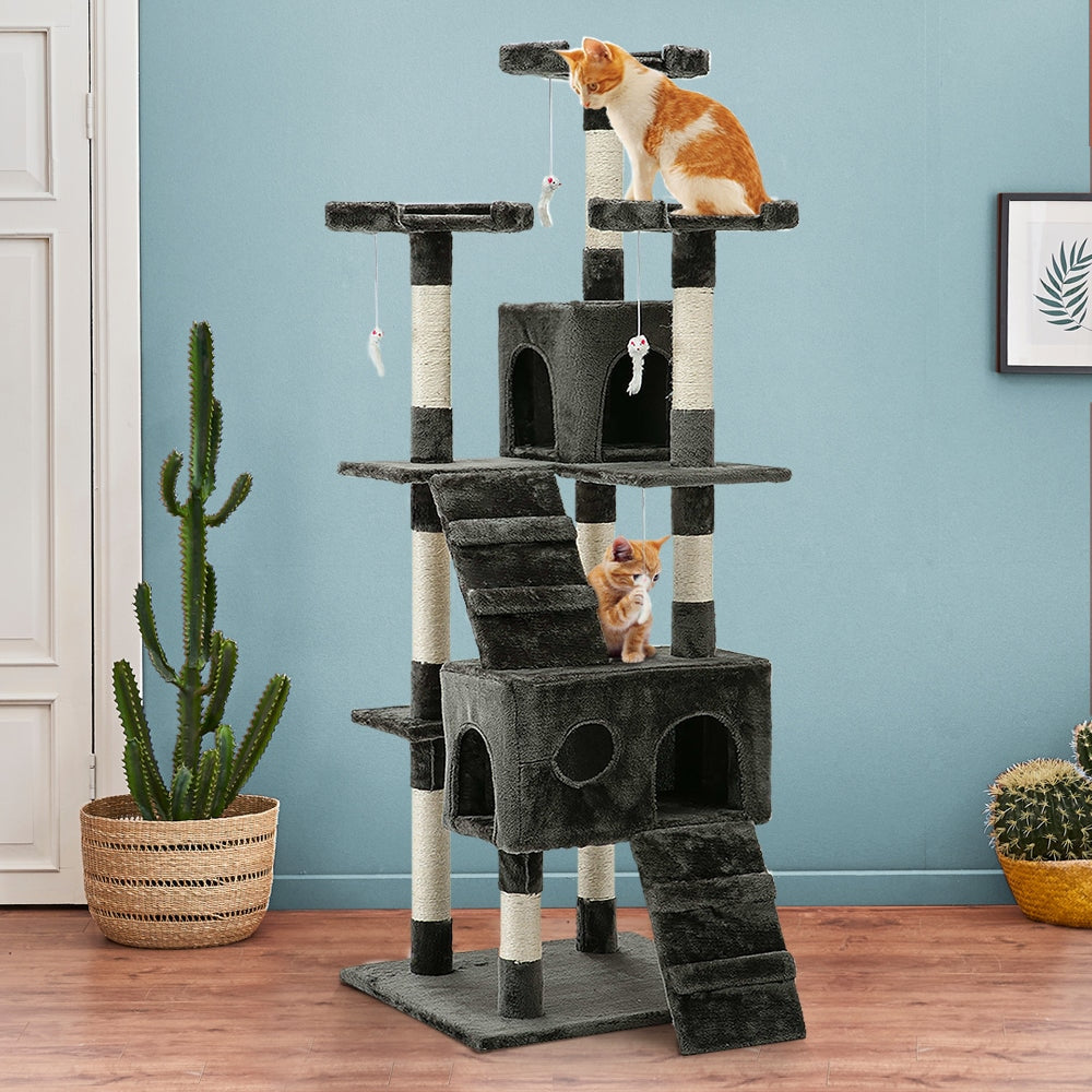Cat Tree 180cm Trees Scratching Post Scratcher Tower Condo House Furniture Wood Supplies Fast shipping On sale