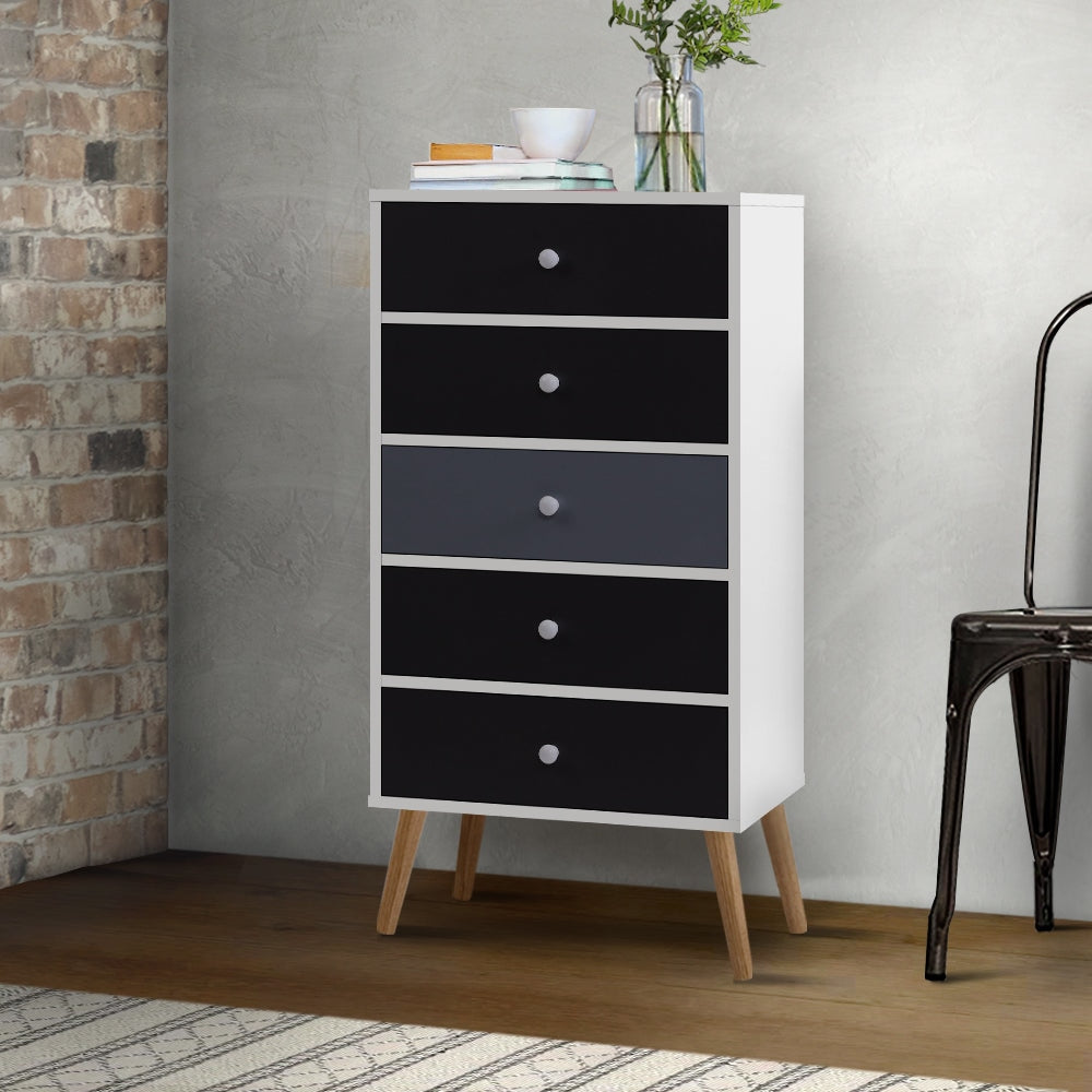 Chest of Drawers Dresser Table Tallboy Storage Cabinet Furniture Bedroom Of Fast shipping On sale