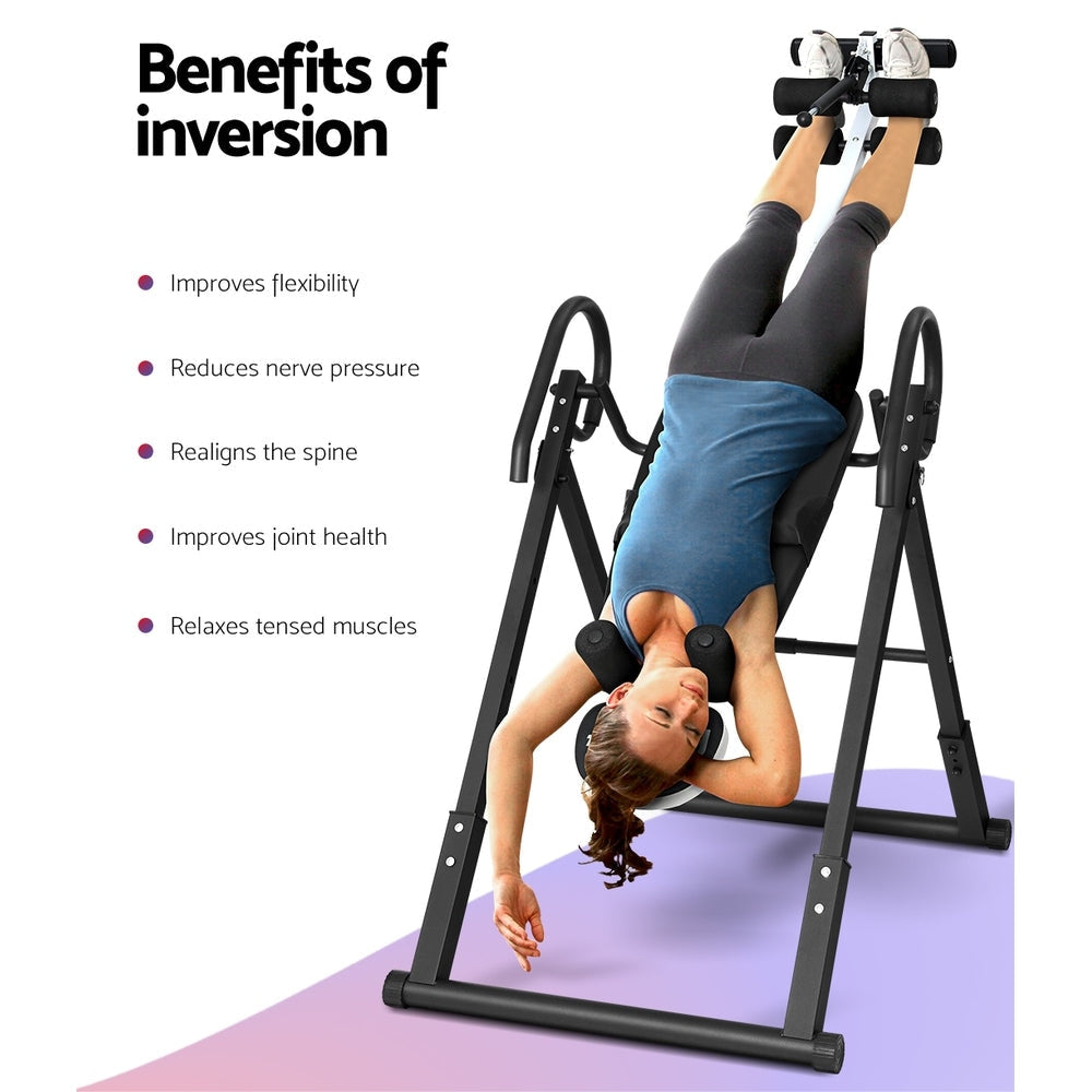 Everfit Inversion Table Gravity Exercise Inverter Back Stretcher Home Gym Sports & Fitness Fast shipping On sale