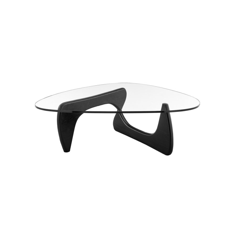 Momentous Living - Noguchi Coffee Table Replica Glass Top Wooden Base ...
