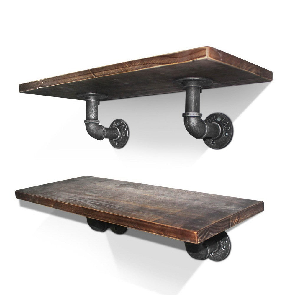 Photo inspiration: Gallery Detail: Momentous Living Wall Shelves Industrial Display Bookshelf DIY Pipe