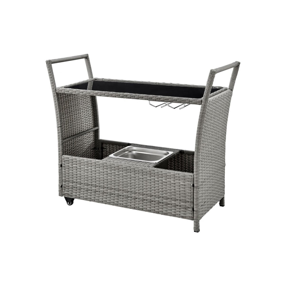 Momentous Living Balmain Outdoor Furniture Bar Cart Table Trolley W