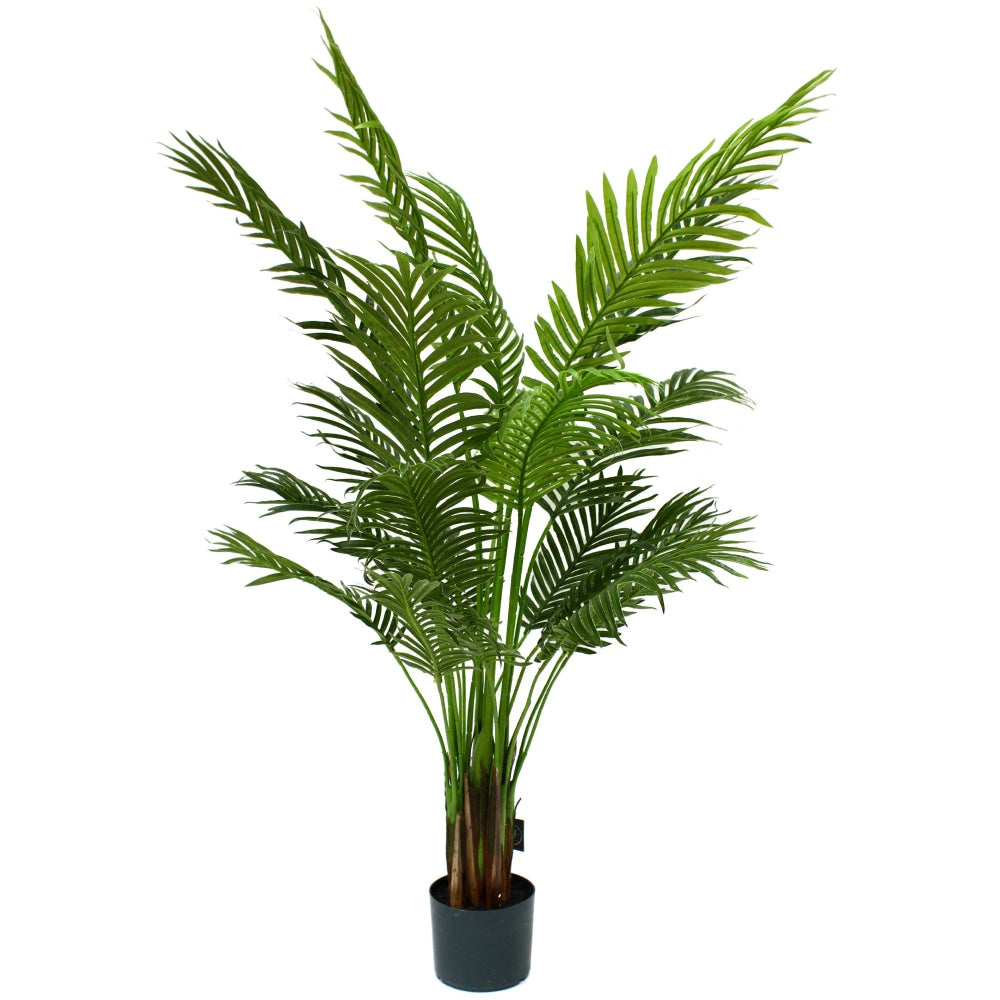 Bright Green Areca Palm Tree Artificial Fake Plant Decorative 137cm In Pot - Fast shipping On sale