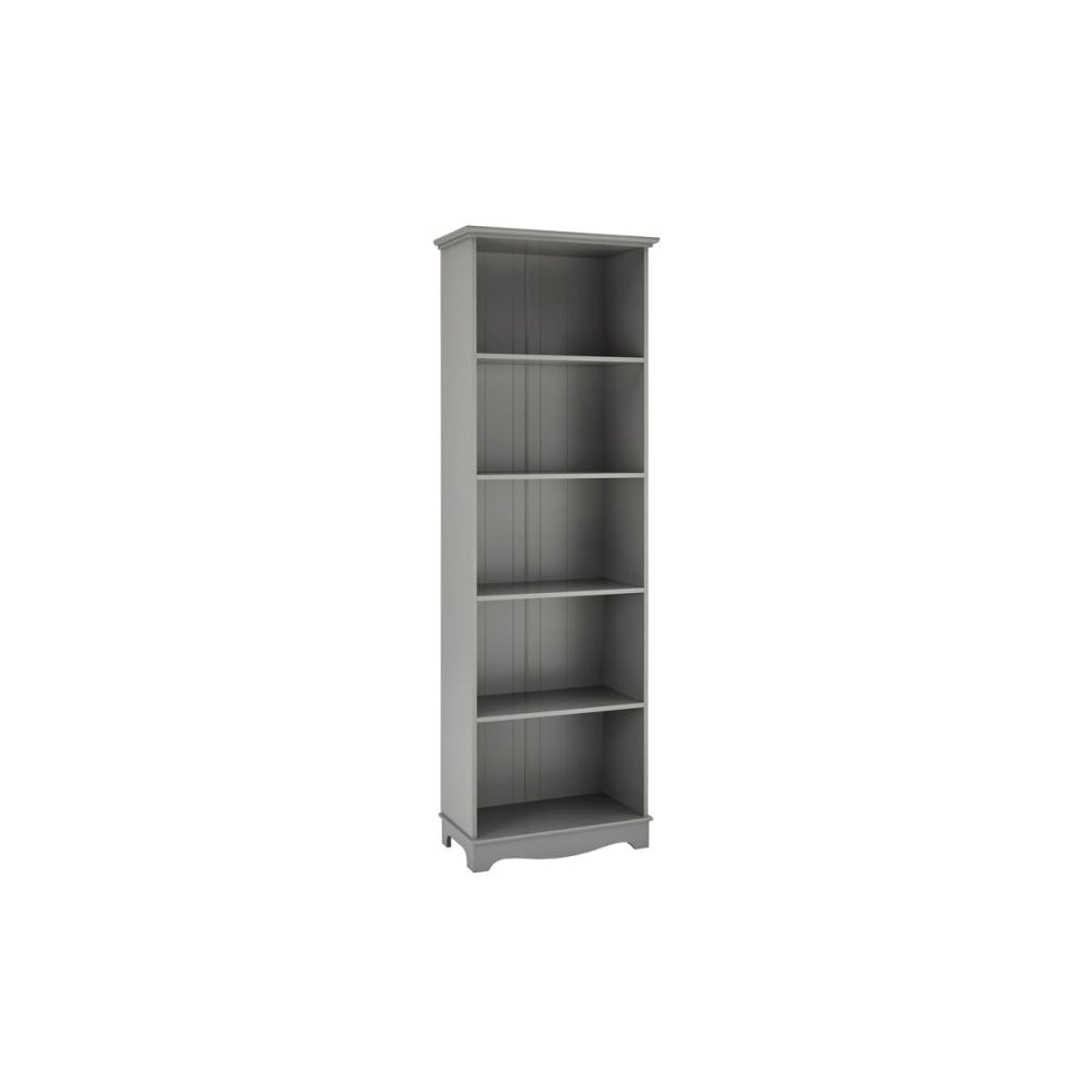 Momentous Living Bronson 5Tier Wooden Narrow Bookshelf Bookcase