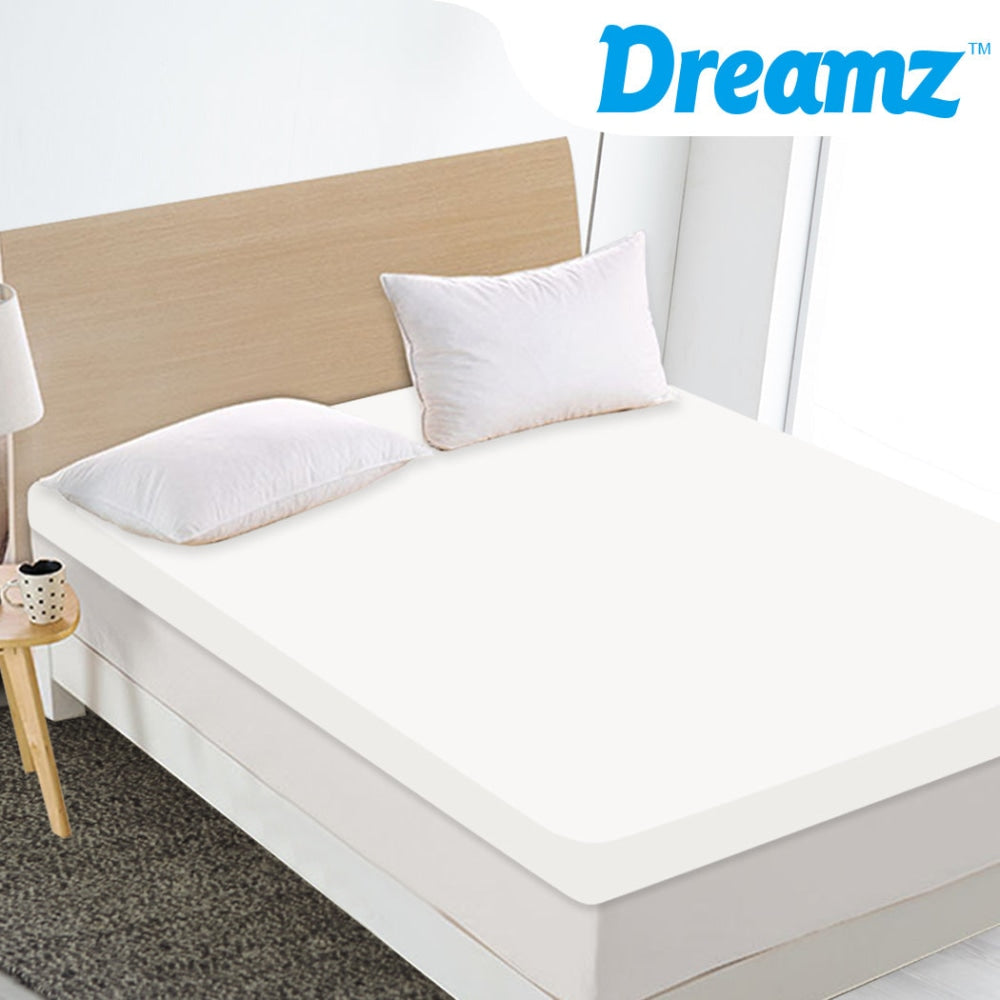 DreamZ 7cm Memory Foam Bed Mattress Topper Polyester Underlay Cover Double Fast shipping On sale