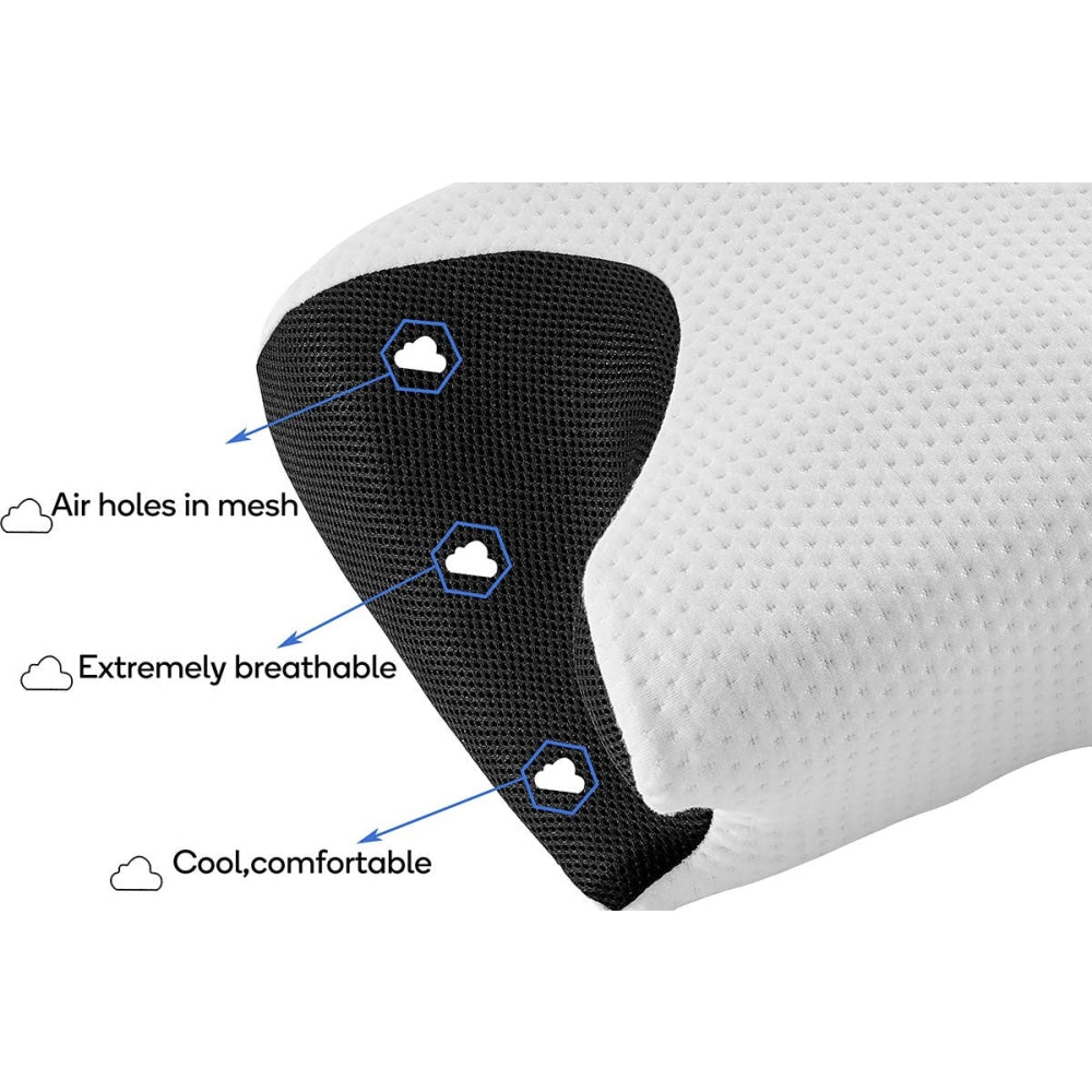 Momentous Living Ergonomic Cervical Neck Pillow for Snore Relief