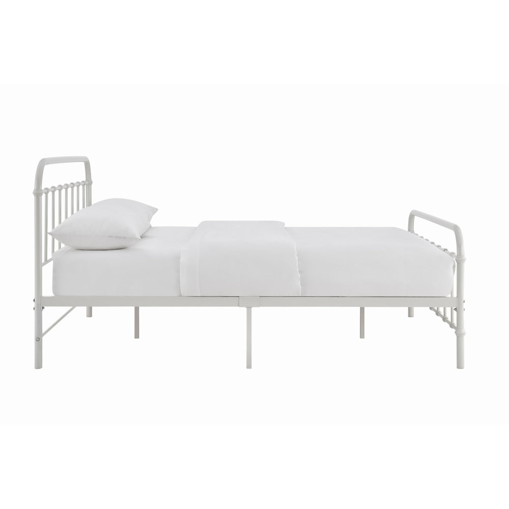 Momentous Living Florence Metal Bed Frame White King Bed Frame Bed