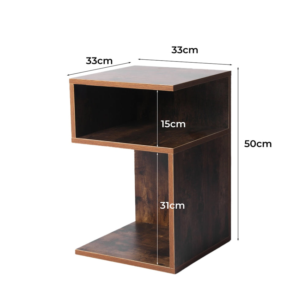 Momentous Living Levede 2x Bedside Tables Wood Side Table Nightstand