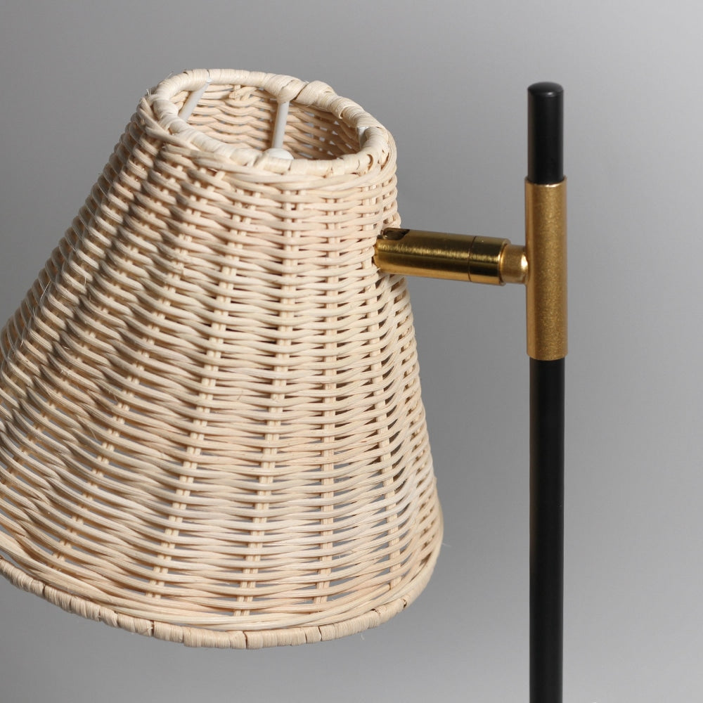 Momentous Living - Lisa Classic Woven Rattan Shade Table Lamp Light ...