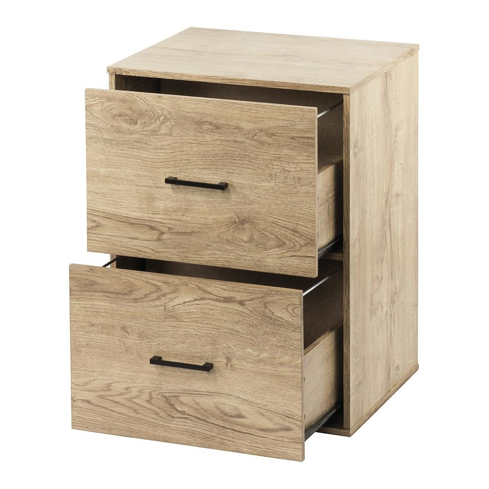 Lovisa 2 - Drawer Filing Cabinet Pedestal Storage - Oak Fast shipping On sale