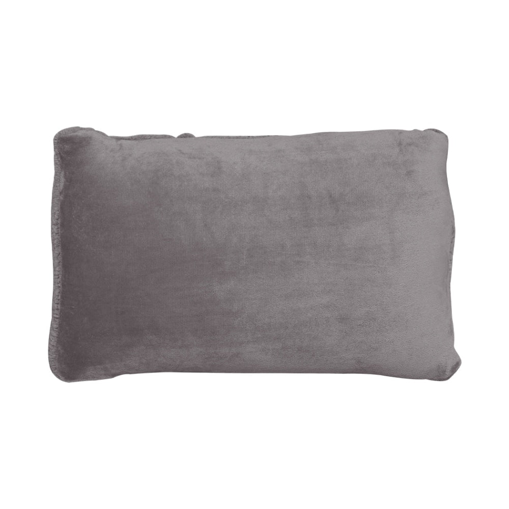 Luxury Flannel Quilt Cover with Pillowcase Silver Grey Double Fast shipping On sale