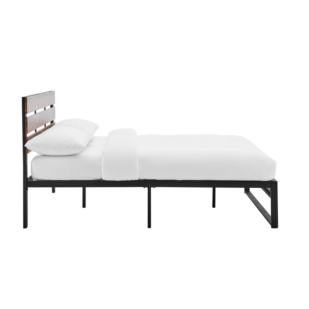 Momentous Living San Antonio Bed Frame Walnut Double Bed Frame Bed Frames