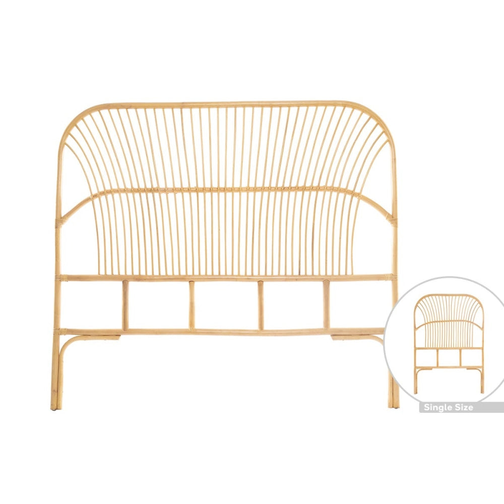 Momentous Living Teagan Rattan Eco Friendly Bed Head Headboard Single