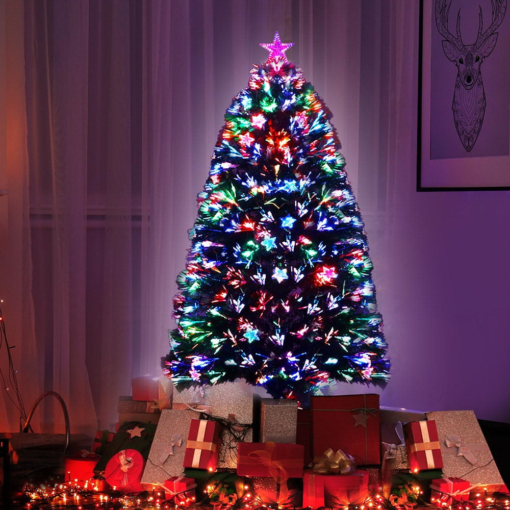 1.2M 4FT LED Christmas Tree Xmas Optic Fiber Multi Colour Lights Fast shipping On sale
