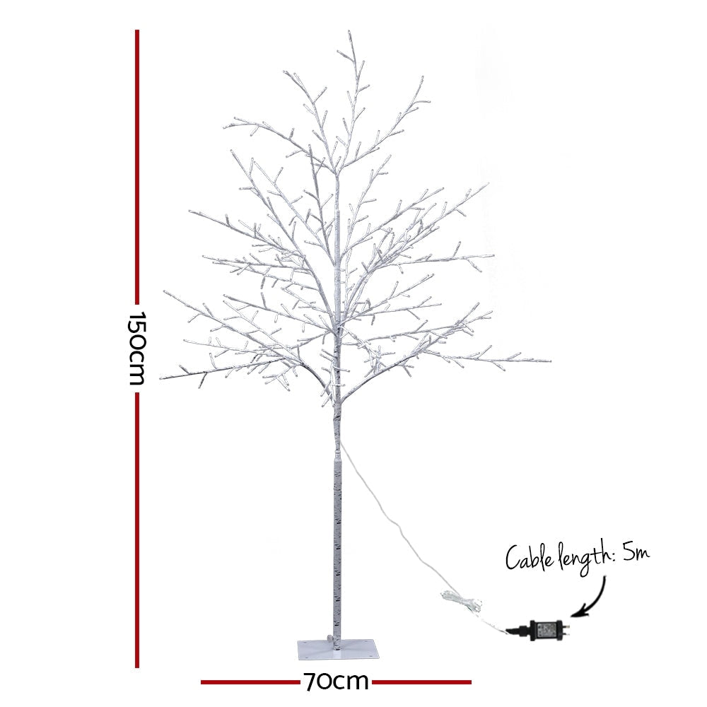 1.5M LED Christmas Branch Tree 304 Xmas Warm White Optic Fiber Fast shipping On sale
