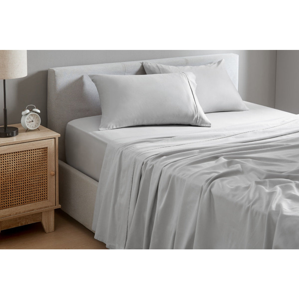 100% Australian Cotton Bed Sheet Set Grey Fast shipping On sale