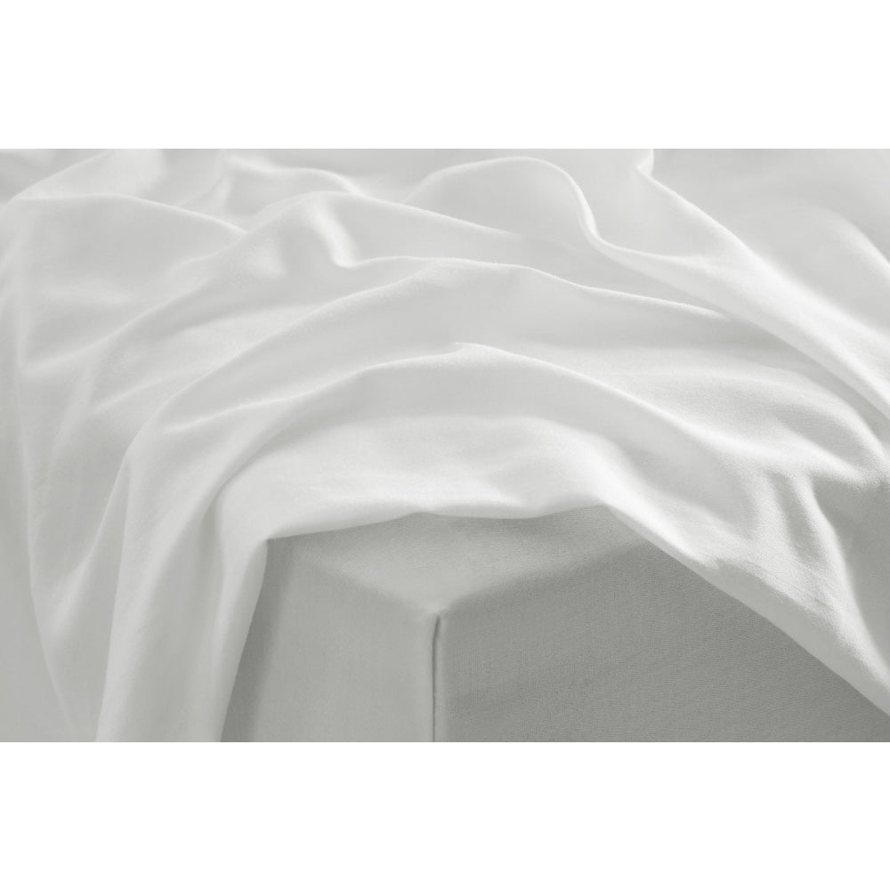 100% Australian Cotton Bed Sheet Set White Fast shipping On sale