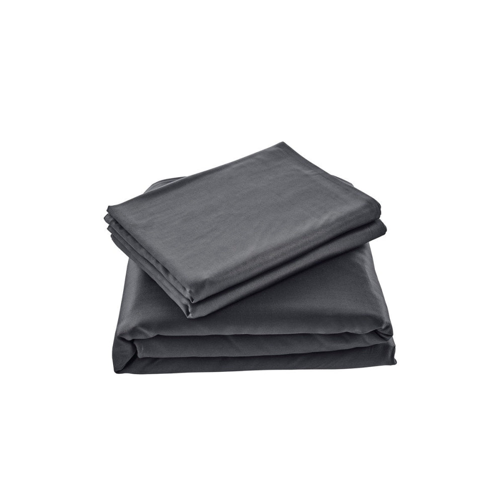 100% Natural Bamboo Quilt Cover Set Charcoal King Fast shipping On sale