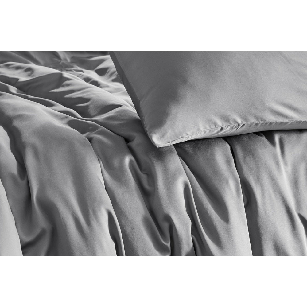 100% Natural Bamboo Quilt Cover Set Silver King Fast shipping On sale