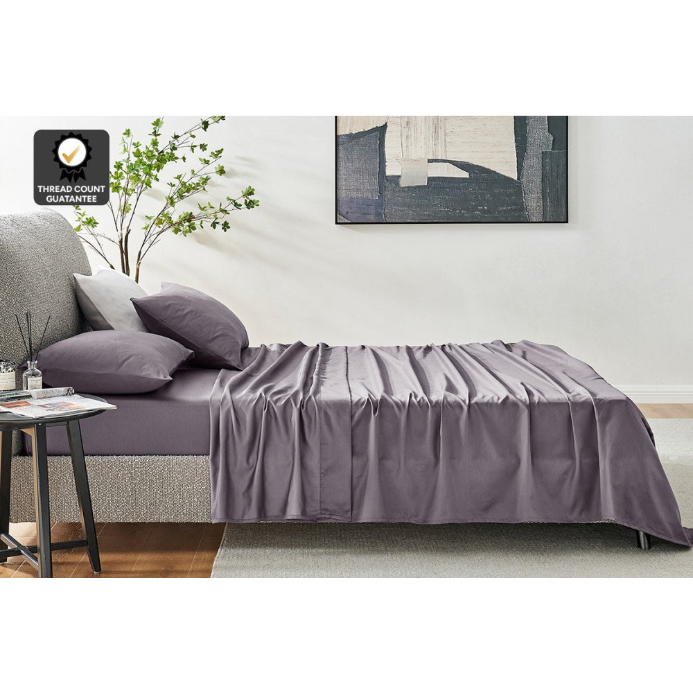 1200TC Cotton Bed Sheet Set Castlerock Fast shipping On sale