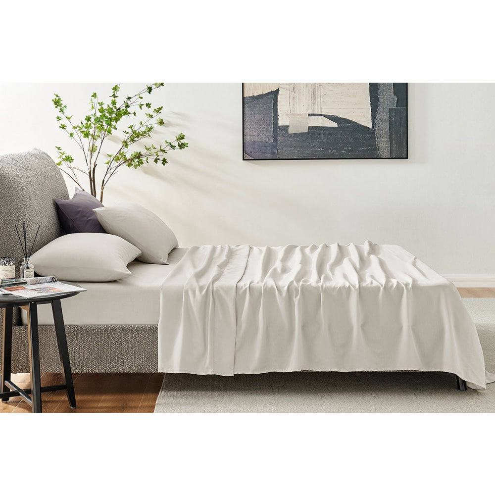 1200TC Cotton Bed Sheet Set Nimbus Cloud Fast shipping On sale