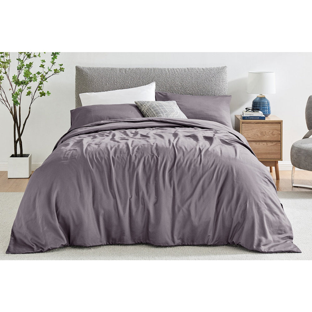 1200TC Cotton Quilt Cover Set Castlerock Fast shipping On sale