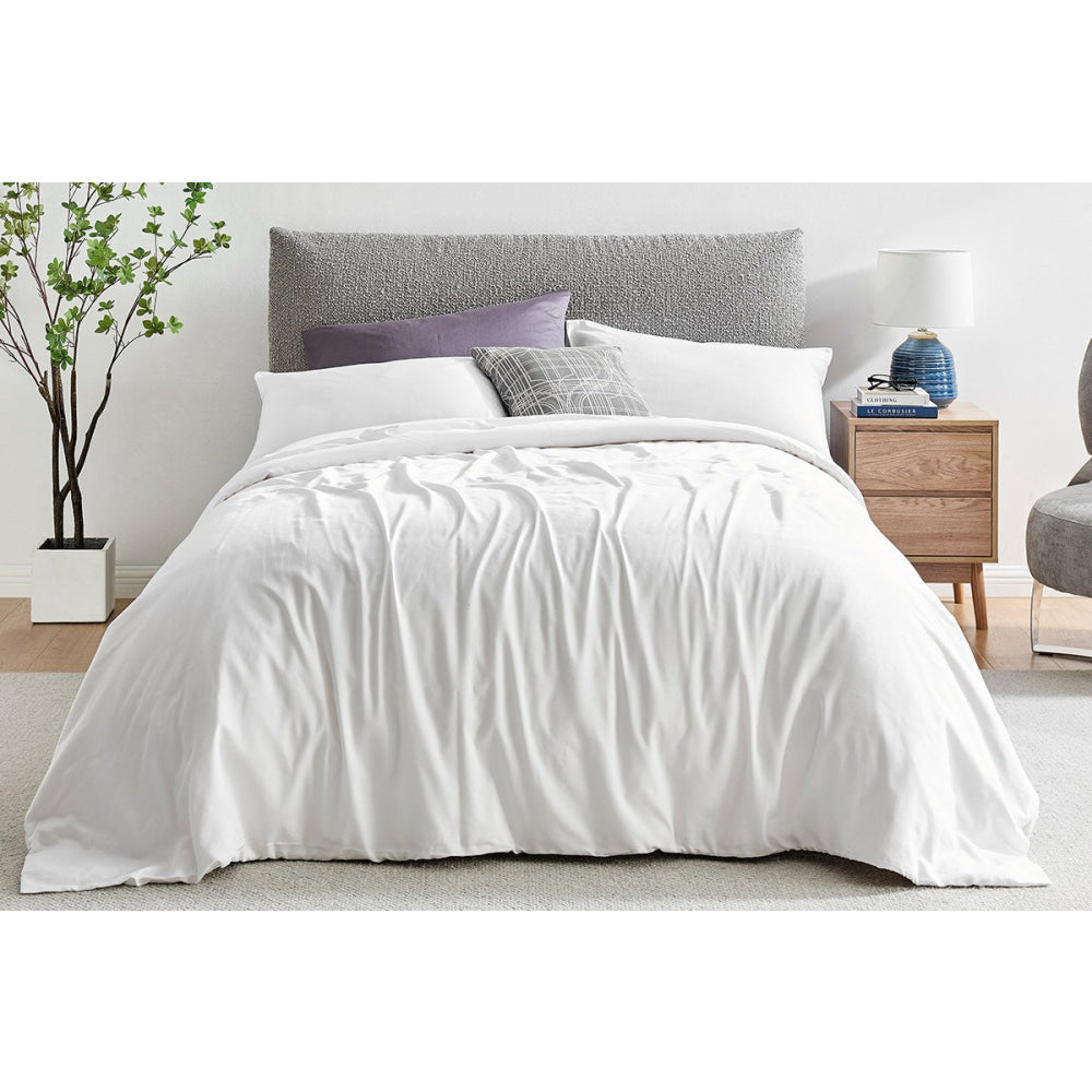 1200TC Cotton Quilt Cover Set White Fast shipping On sale