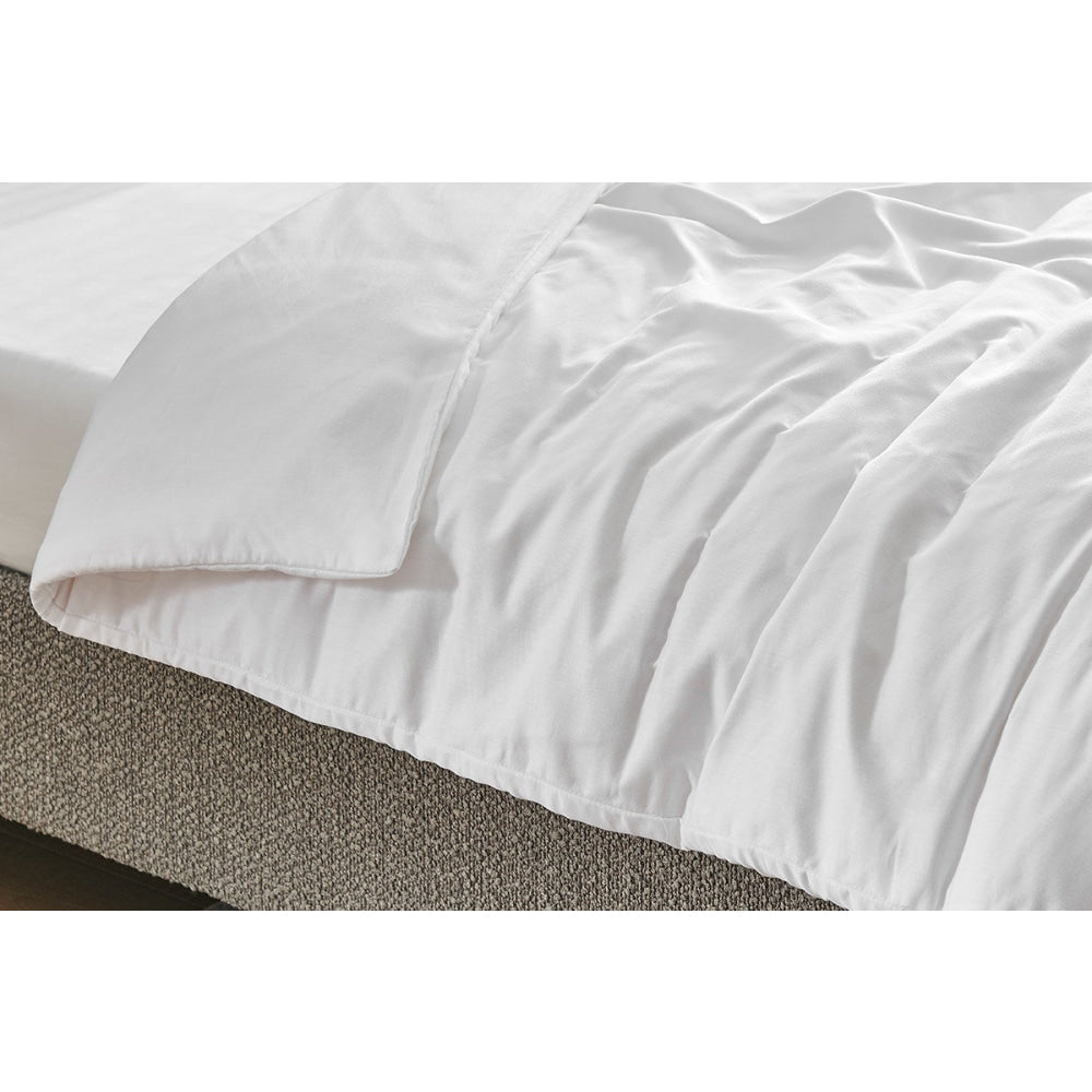 1200TC Cotton Quilt Cover Set White Fast shipping On sale