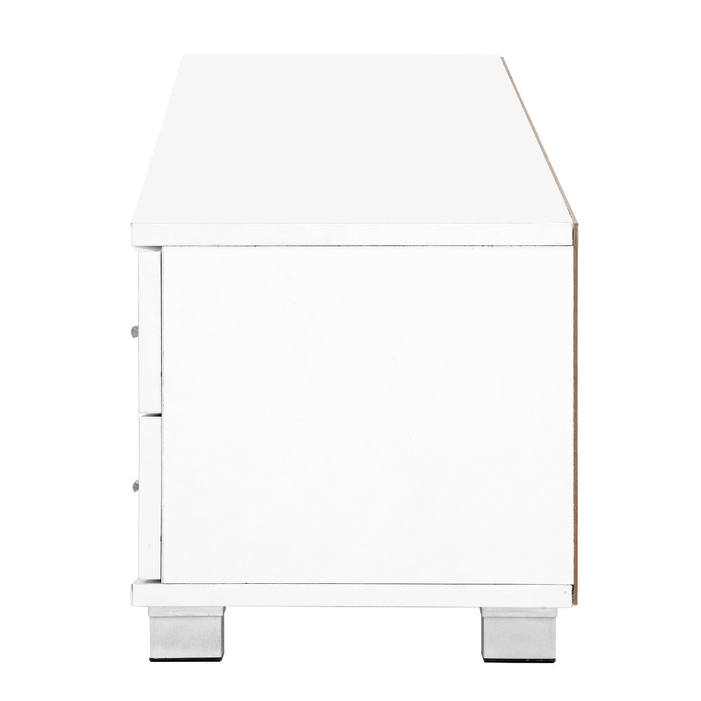 120cm TV Stand Entertainment Unit Storage Cabinet Drawers Shelf White Fast shipping On sale