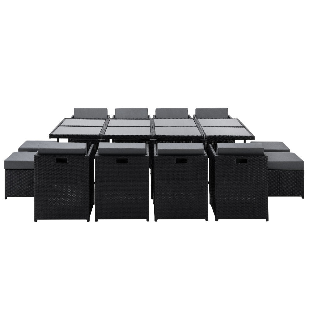 13 Piece Wicker Outdoor Dining Table Set Sets Fast shipping On sale