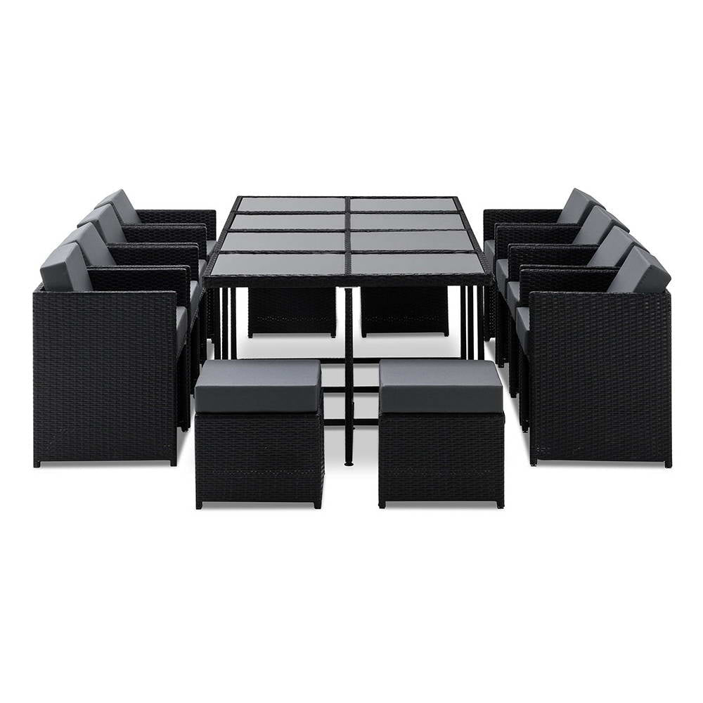 13 Piece Wicker Outdoor Dining Table Set Sets Fast shipping On sale