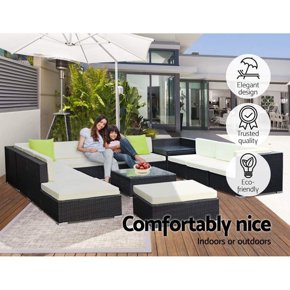 13PC Outdoor Furniture Sofa Set Wicker Garden Patio Lounge Sets Fast shipping On sale