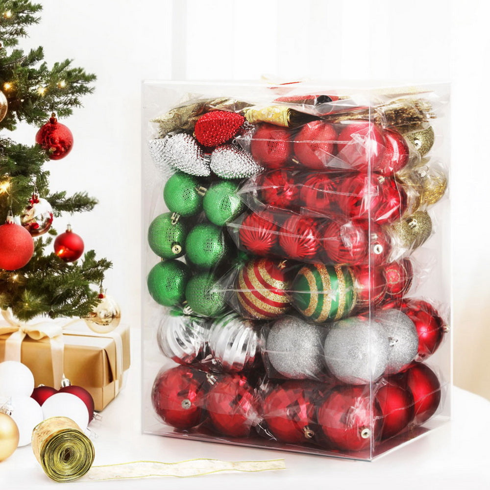 155pcs Christmas Tree Decorations Set Baubles Ornaments Party Fast shipping On sale