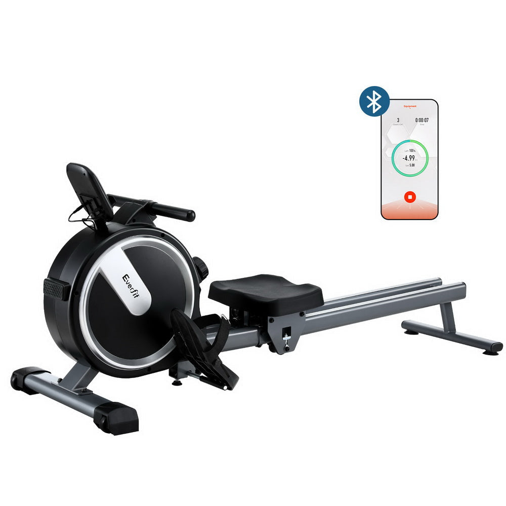 16 Level Magnetic Rowing Machine for Home with App Connect Black Sports & Fitness Fast shipping On sale