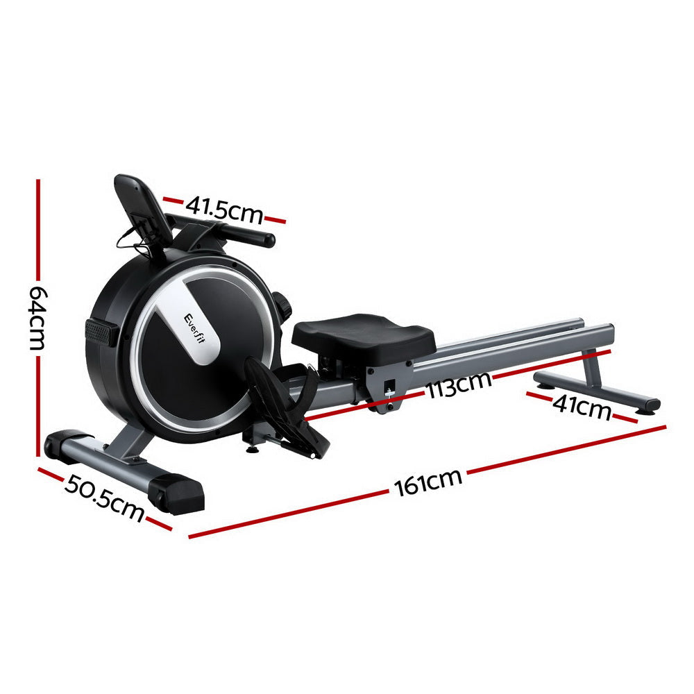 16 Level Magnetic Rowing Machine for Home with App Connect Black Sports & Fitness Fast shipping On sale