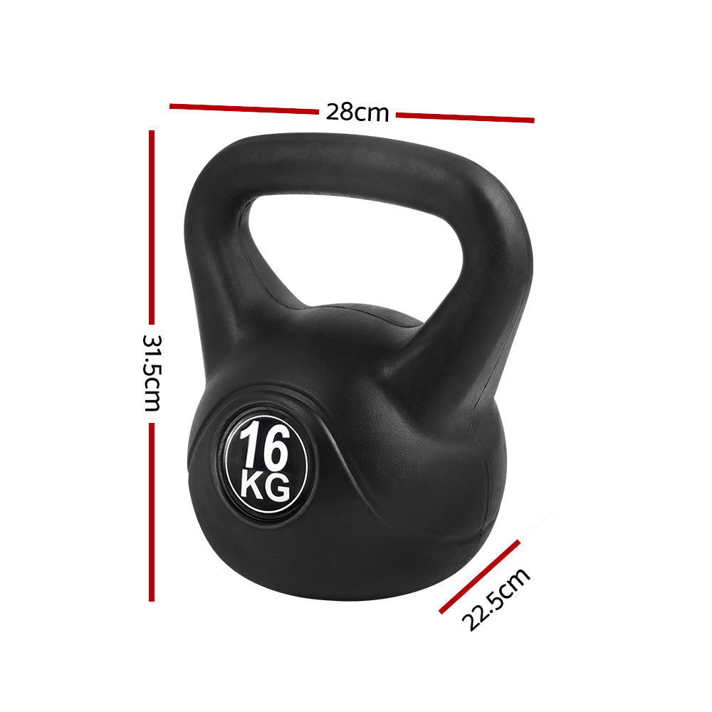 16KG Kettlebell Kettle Bell Weight Kit Fitness Exercise Strength Training Sports & Fast shipping On sale