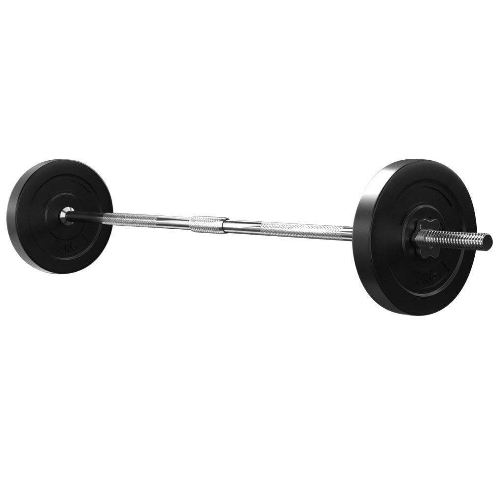 18KG Barbell Weight Set Plates Bar Bench Press Fitness Exercise Home Gym 168cm Sports & Fast shipping On sale