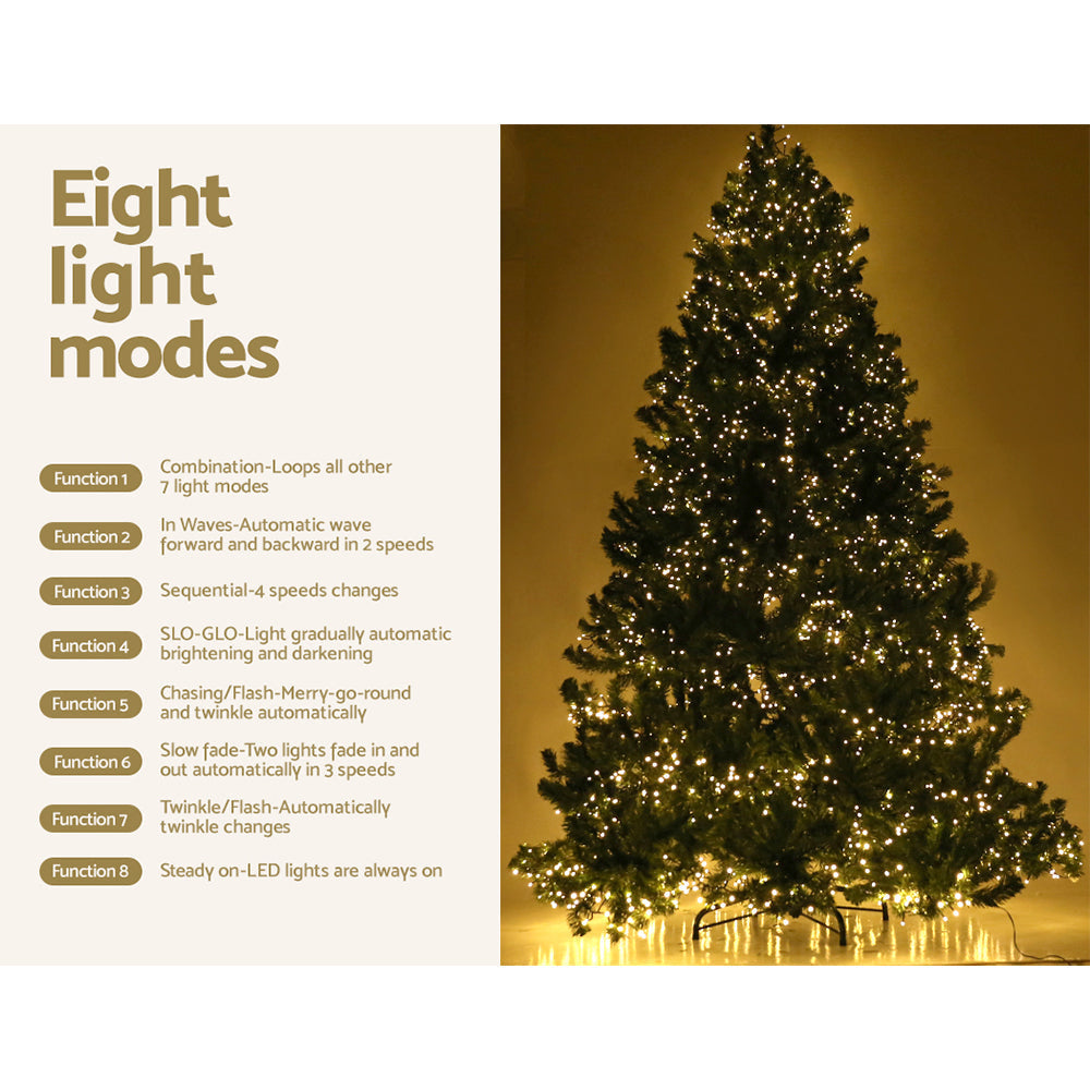 2.4M 8FT Christmas Tree Xmas 3190 LED Lights Warm White 1436 Tips Fast shipping On sale