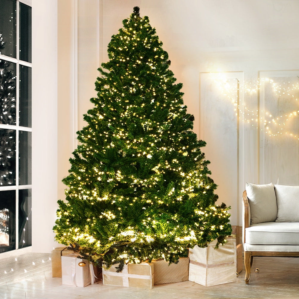 2.4M 8FT Christmas Tree Xmas 3190 LED Lights Warm White 1436 Tips Fast shipping On sale