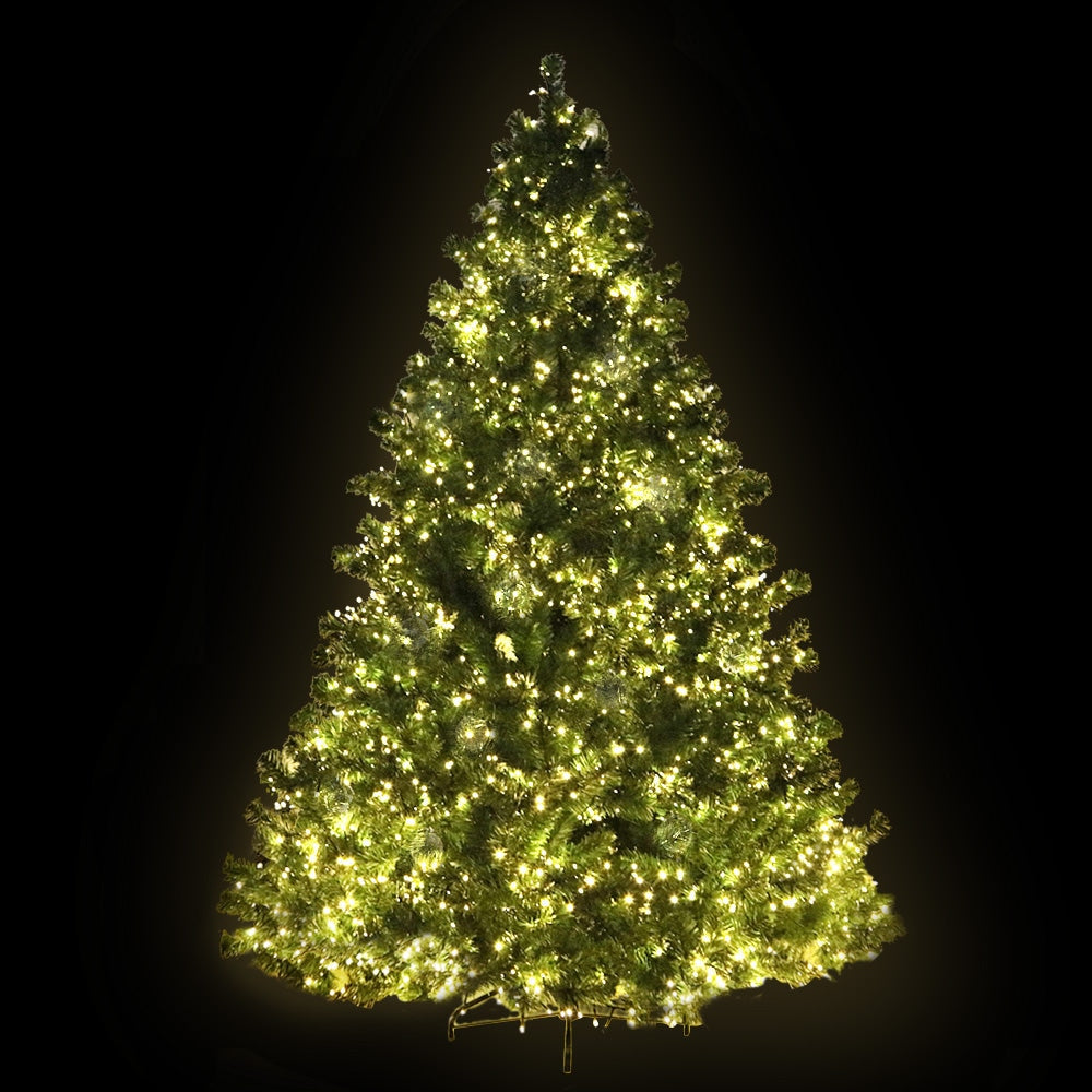 2.4M 8FT Christmas Tree Xmas 3190 LED Lights Warm White 1436 Tips Fast shipping On sale