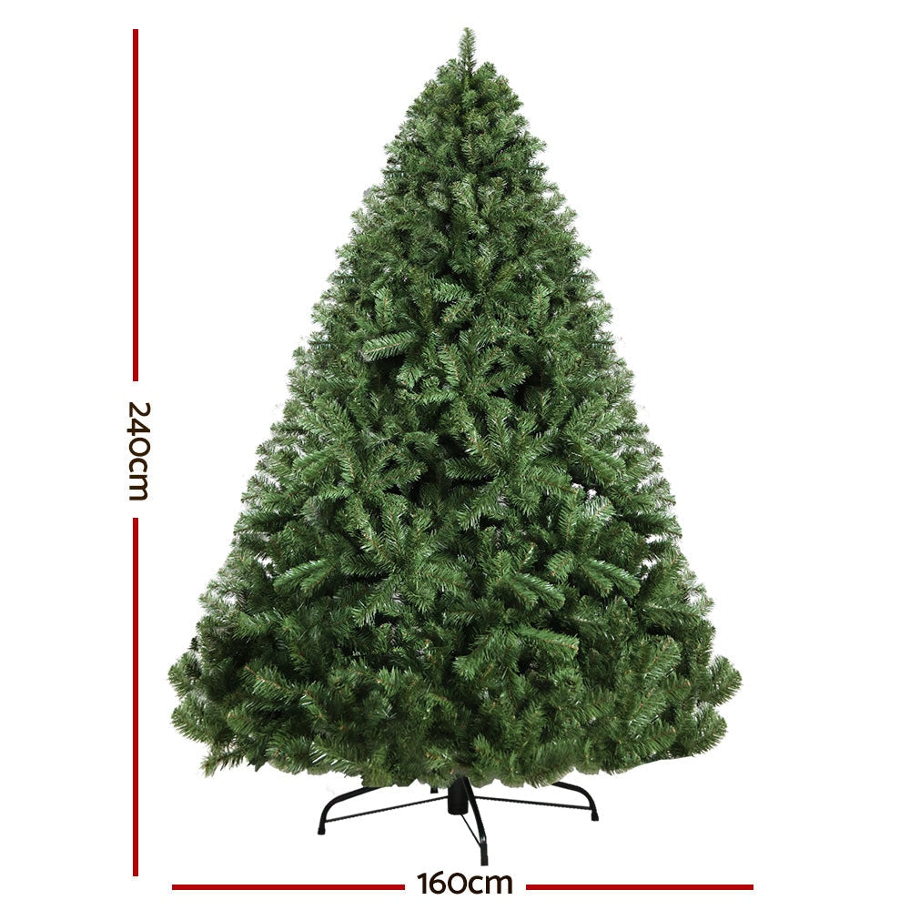 2.4M 8FT Christmas Tree Xmas Decoration Home Decor 1500 Tips Green Fast shipping On sale