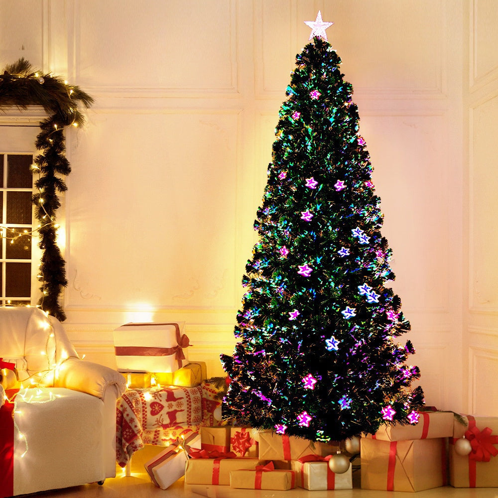 2.4M 8FT LED Christmas Tree Xmas Optic Fiber Multi Colour Lights Fast shipping On sale