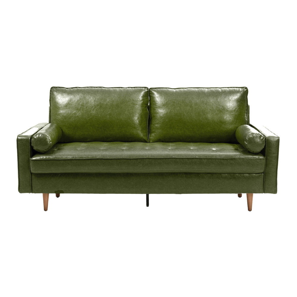 2.5 Seater Faux PI Leather Lounge Couch Relaxing Sofa - Green Fast shipping On sale