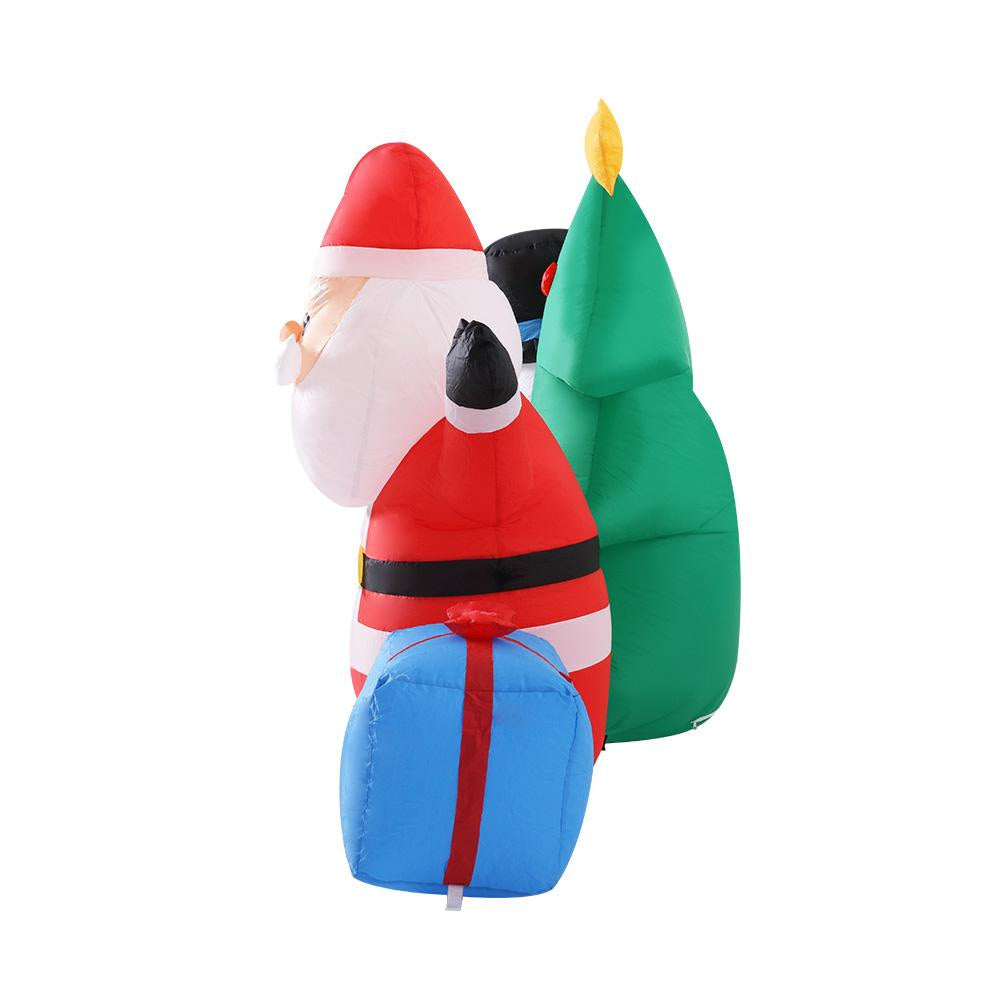 2.7M Christmas Inflatable Tree Snowman Lights Outdoor Decorations Fast shipping On sale