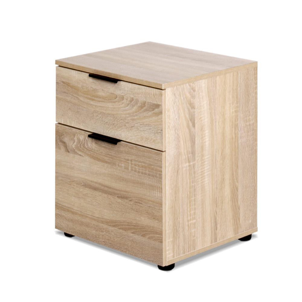 2 Drawer Filing Cabinet Office Shelves Storage Drawers Cupboard Wood File Home Fast shipping On sale