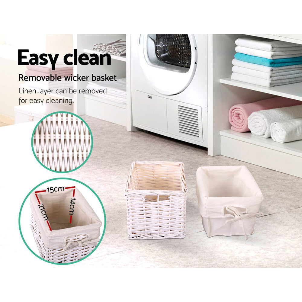 2 PCS Bedside Table - White Fast shipping On sale