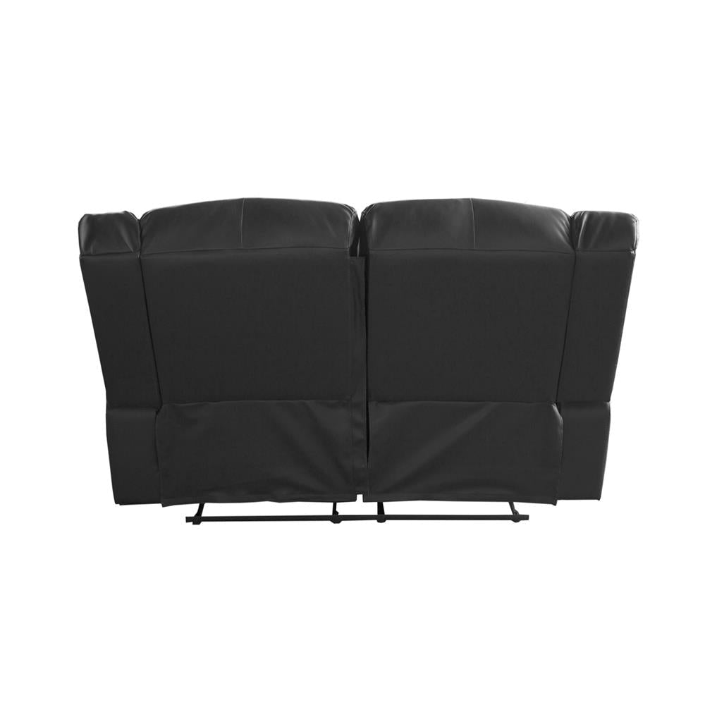 Colson 2-Seater Faux Leather Recliner Sofa Lounge Couch- Black Color Chair Fast shipping On sale