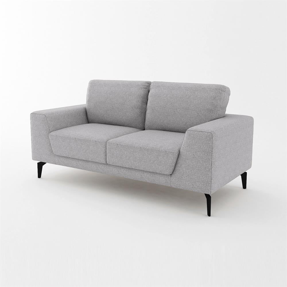 Amigos 2 - Seater Fabric Lounge Sofa with Solid Wooden Frame - Grey Fast shipping On sale