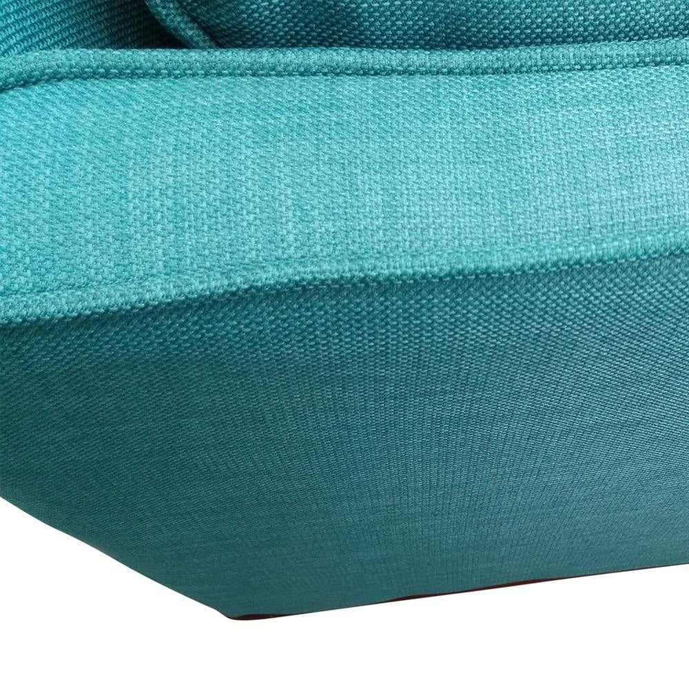 2 Seater Sofa Teal Fabric Lounge Set for Living Room Couch with Wooden Frame Fast shipping On sale